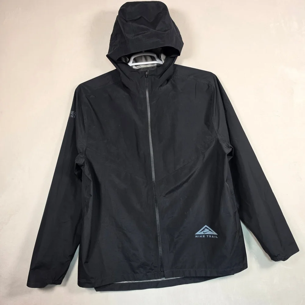 Nike Trail Gore-Tex Infinium Running Jacket Men's L Hooded Black Packable $330